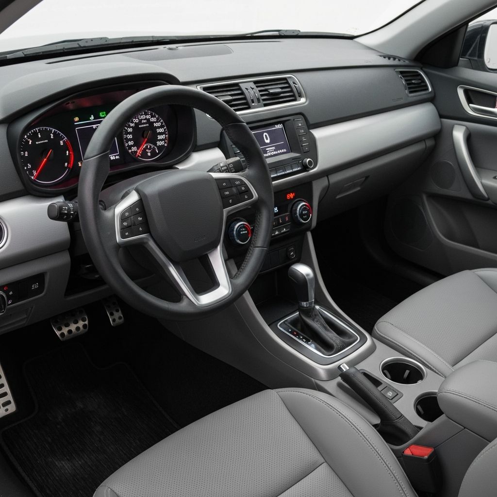 Interior Detail after detailing - showing pristine vehicle condition after service