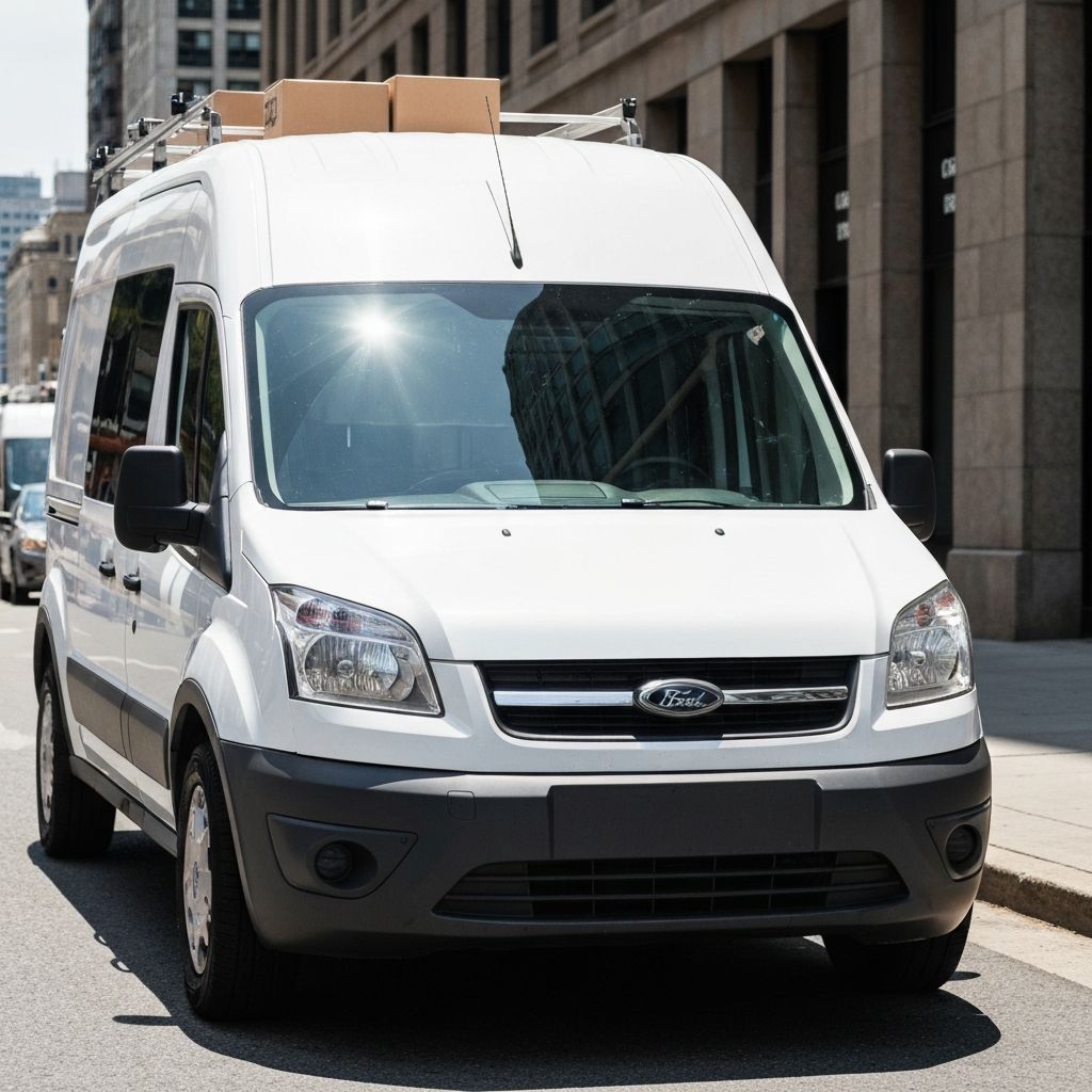 Commercial Fleet Van Detail after detailing