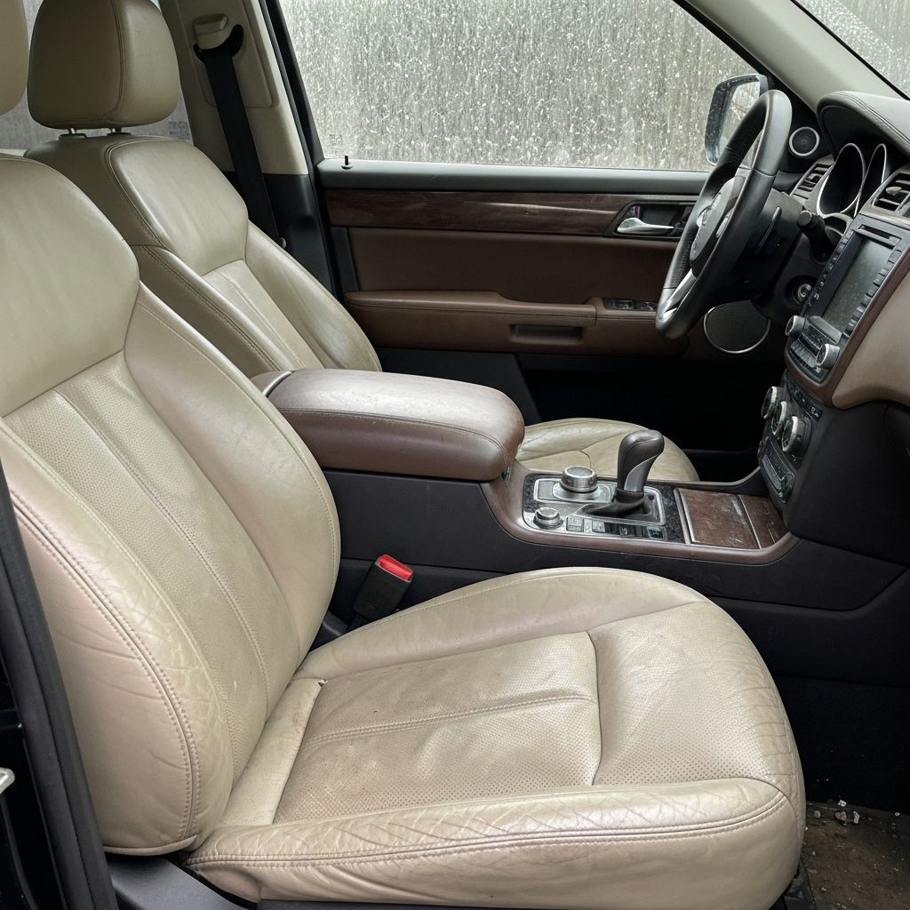 Range Rover Sport Interior Restoration before detailing
